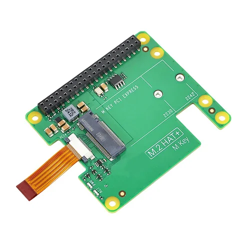 Для Raspberry Pi 5 M.2 HAT + Gen2 Gen3 NVME M.2 SSD 2230/2242 Размер M Ключ PCI Express GPIO Плата расширения