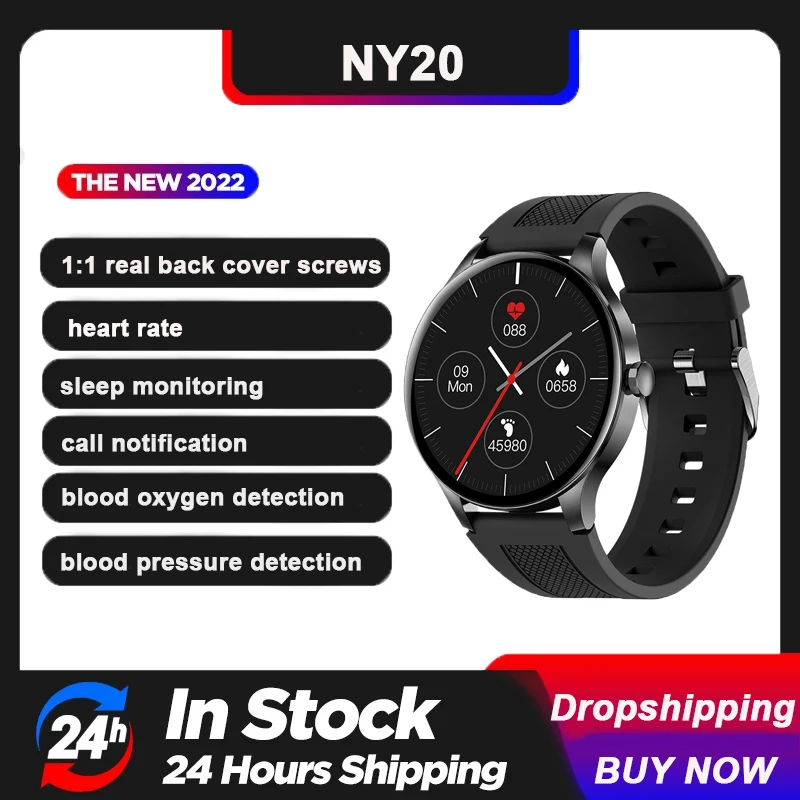 

New NY20 Smart Watch Bracelet Blood Oxygen Heart Rate Sleep Monitoring Call Notification Information Alert Campaign