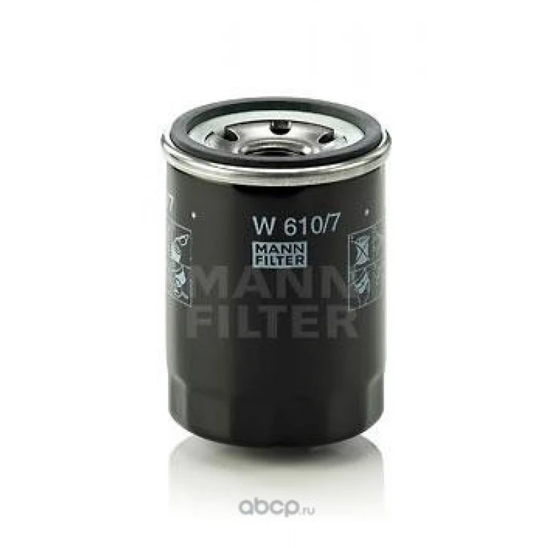 Фильтр масляный для Mitsubishi Outlander XL 2006-2009 MANN-FILTER W 6107, Митсубиси Аутлендер Масляные фильтры Расходники Mitsu (art.: 3920bda2b7204) - 3920bda2b7204