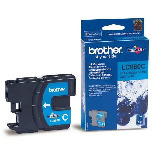 Картридж Brother LC-980C cyan для DCP-145C/165C/195C/375CW/MFC-250C (260 стр) |