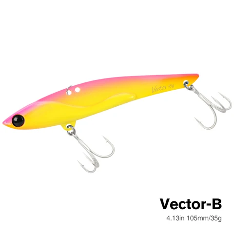 Tsurinoya fundição de metal de longa distância vib dw38c winer gelo jigging vibração metal duro isca wobblers swimbait 105mm 35g
