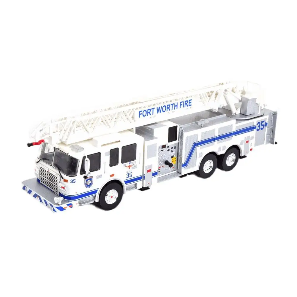 Model Collection Smeal Spartan 105 RM Fire Department Fort Worth 2015 White/dare fire | Railed/Motor/Cars/Bicycles
