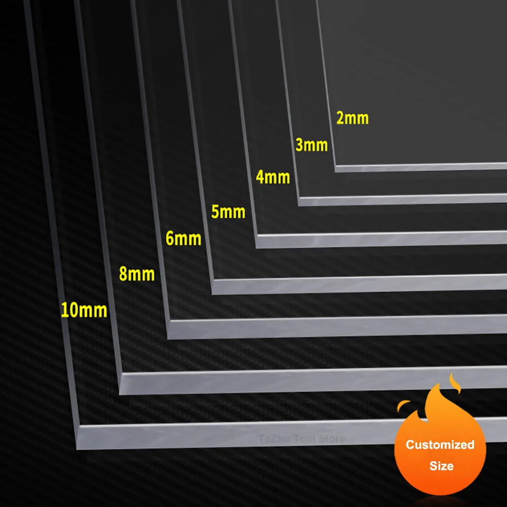 Прозрачный пластиковый лист акриловая доска органическое стекло
