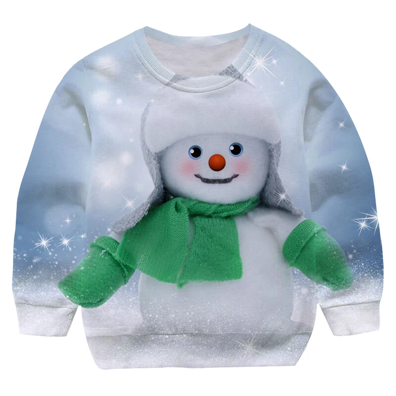 

Kids Snowman Sweatshirts Hooded Toddler Baby Boys Girls Clothes Christmas Sweatshirt Tops Girl Autumn Winter Xmas Coat Clothing