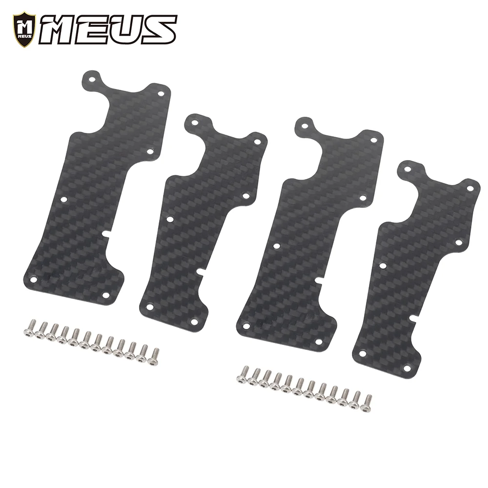 

MEUS RC Car Carbon Fiber Front & Rear Suspension Arm Covers Dust Proof for 1/8 SLEDGE
