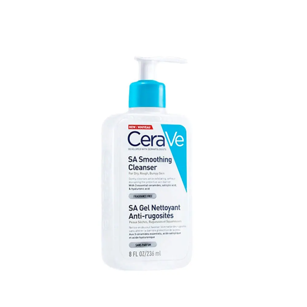 CERAVE sa Smoothing Cleanser sa limpiador. Skin Smoothing Cleanser nettoyant lissant pour la peau. Smoothing cleanser