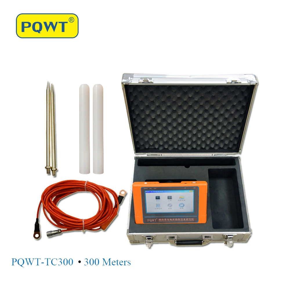 

PQWT-TC300 water detector Automatic Mapping Drilling Borehole 0M-300M Meter Underground Water Detector