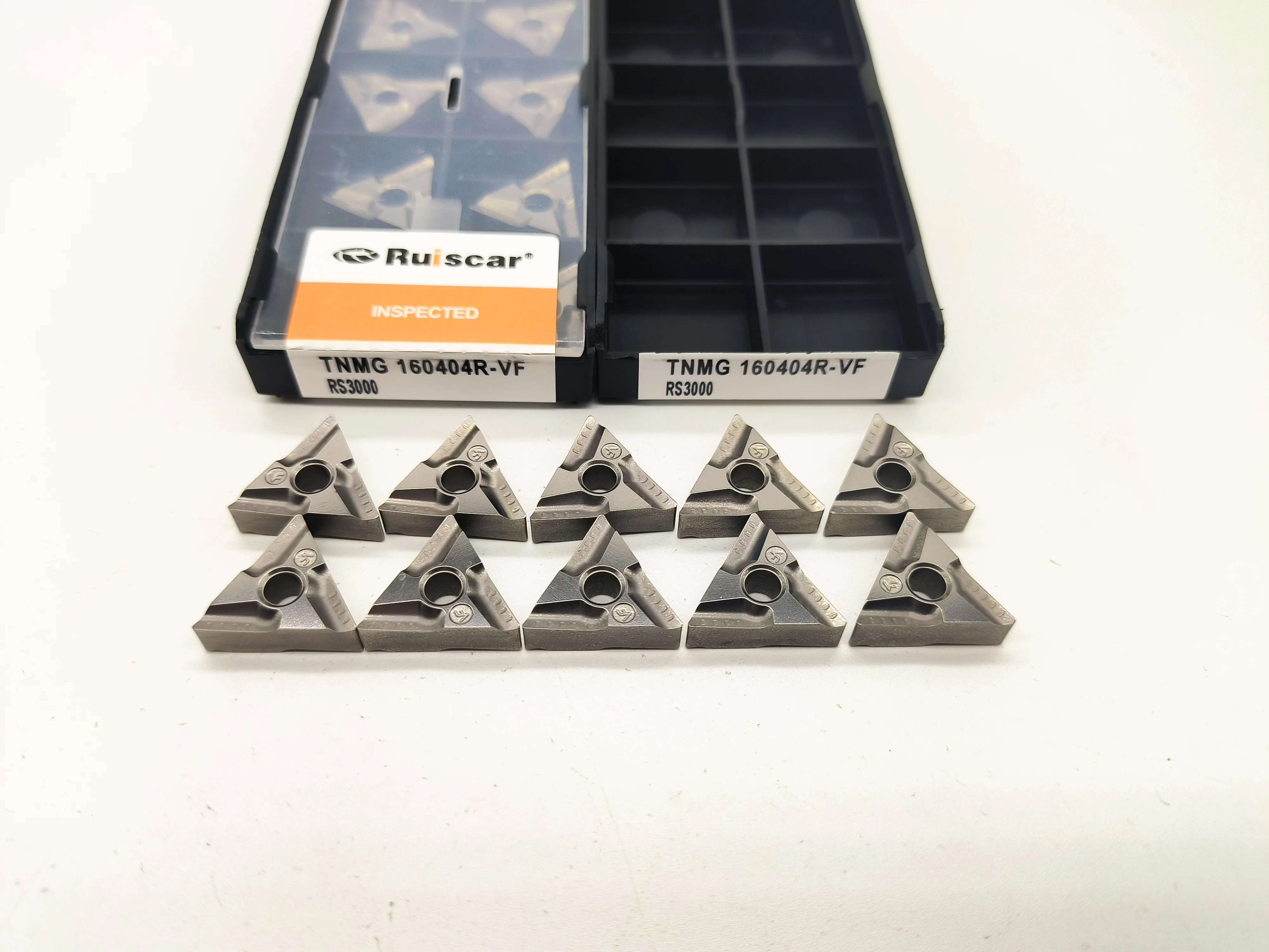 

10 шт., Встроенные керамические вставки TNMG160408L-VF для токарного станка с ЧПУ, металлические режущие инструменты CT3000, 10 шт.