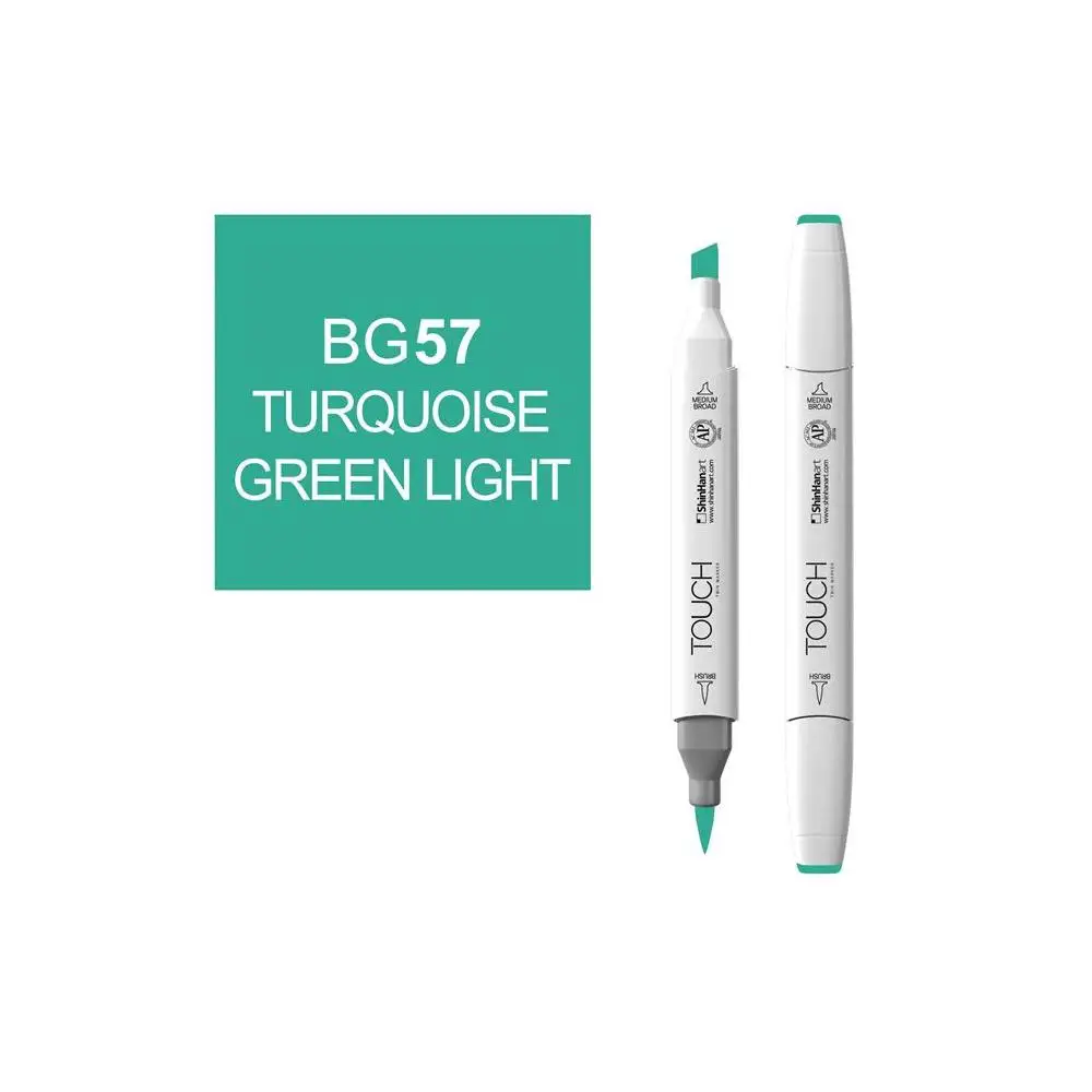 Touch Маркер Twin Brush 057 зеленый виридиан BG57 SH-1210057 |