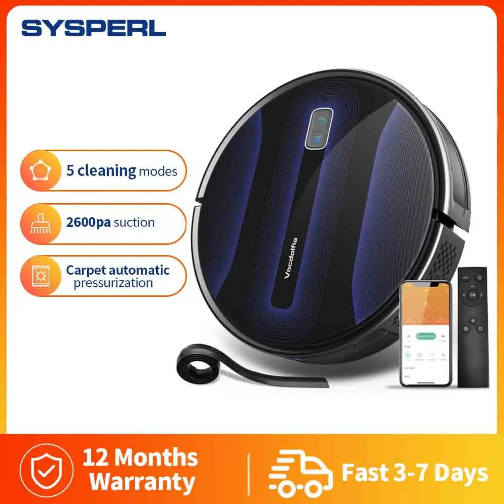 Робот-пылесос SYSPERL V40 V41 2600 па с приложением |