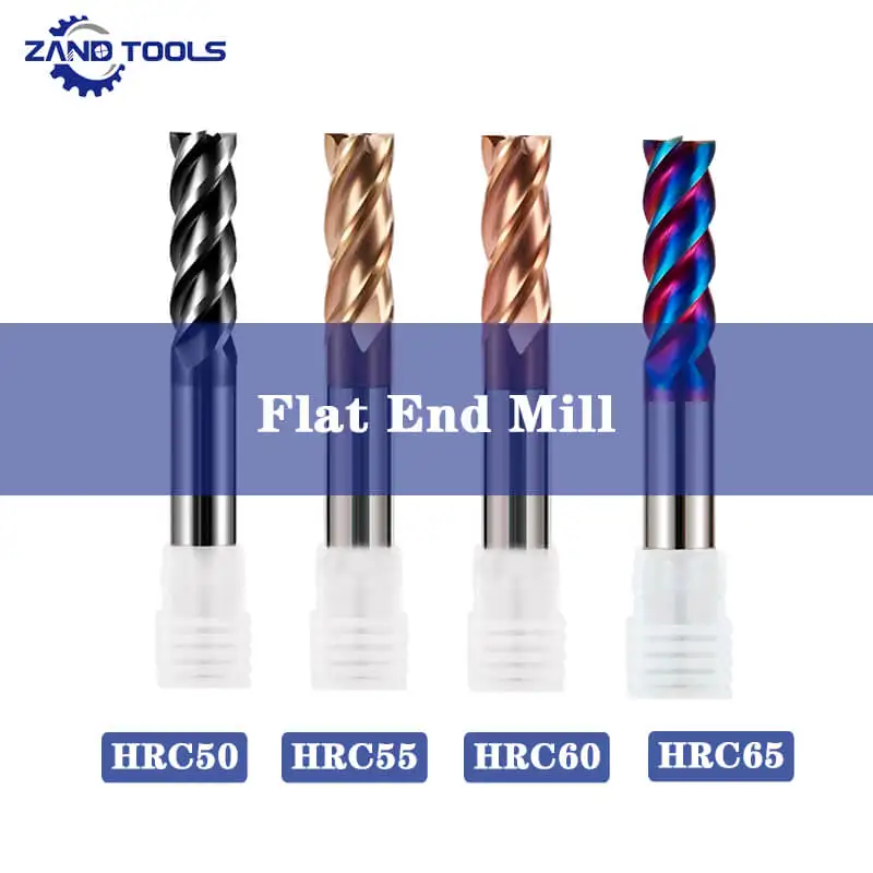 

Zand Tools CNC Square End Mill for Metal Working Tool Keyway Groove Shank Milling Acrylic Cutters Machine Tungsten Carbon Steel