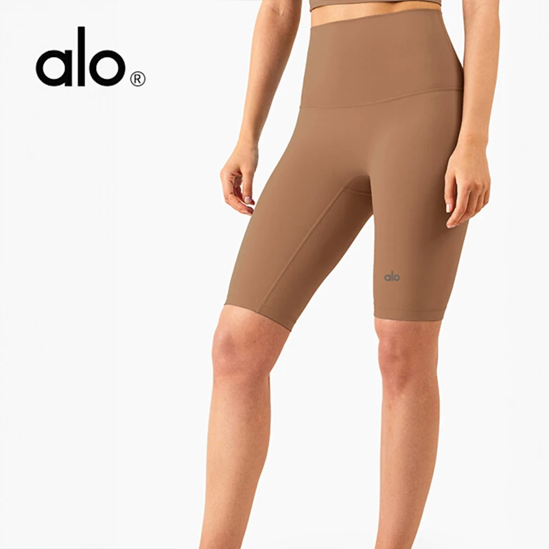 Женская одежда для йоги в стиле ALO темно-синие штаны шорты фитнеса с высокой