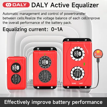 Daly Smart bms active balancer Lifepo4 16s Equalizer 1A  Li-ion BMS Battery balancer 3S 4S 12V 7S 8S  24V 10S 12S 14S 20S 1