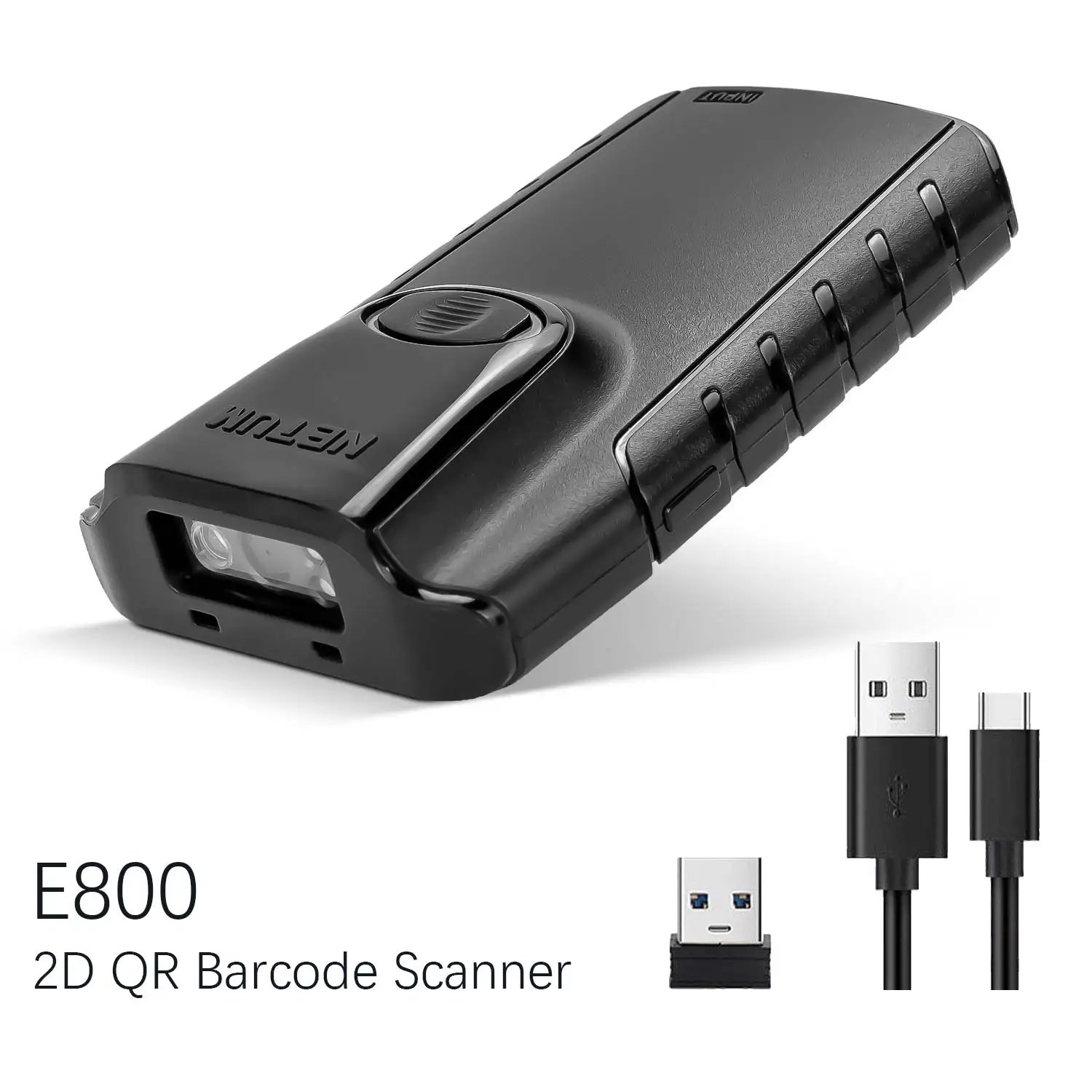 NETUM E800 2.4G Bluetooth Wireless Barcode Scanned 2D QR Bar code Reader PDF417 Scanner for Warehouse collection  Industry