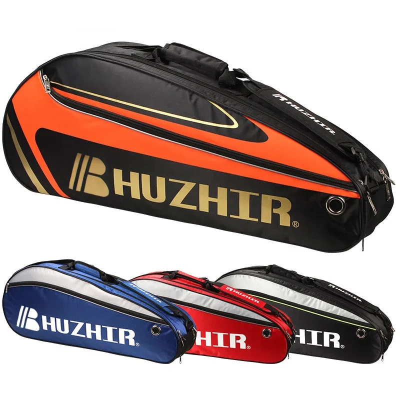 

8pcs Double-pocket Badminton Bag with Independent Shoe Compartment Sports Racket Bag Men Women Shoulder Tennis Racquet Bag