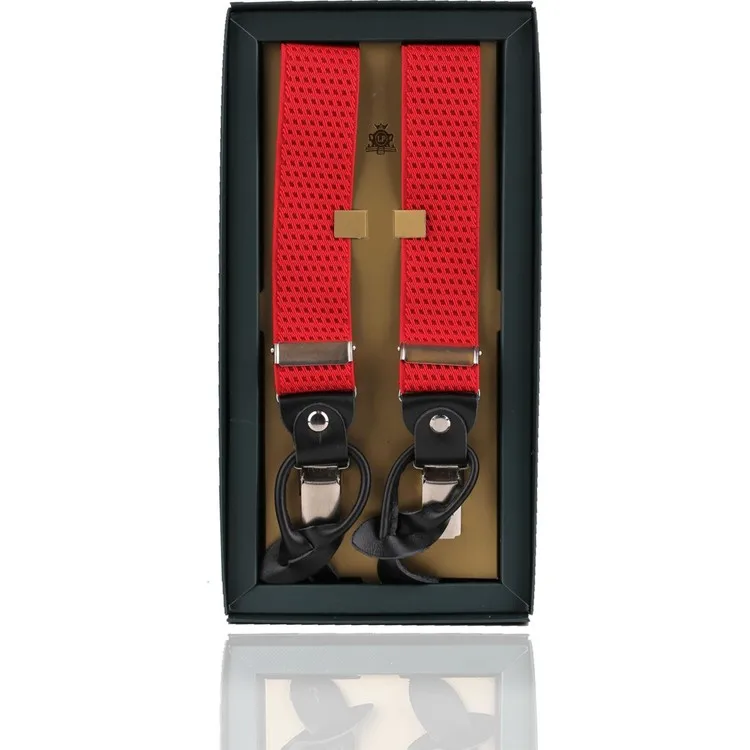 La Pescara Красная кожаная жаккардовая