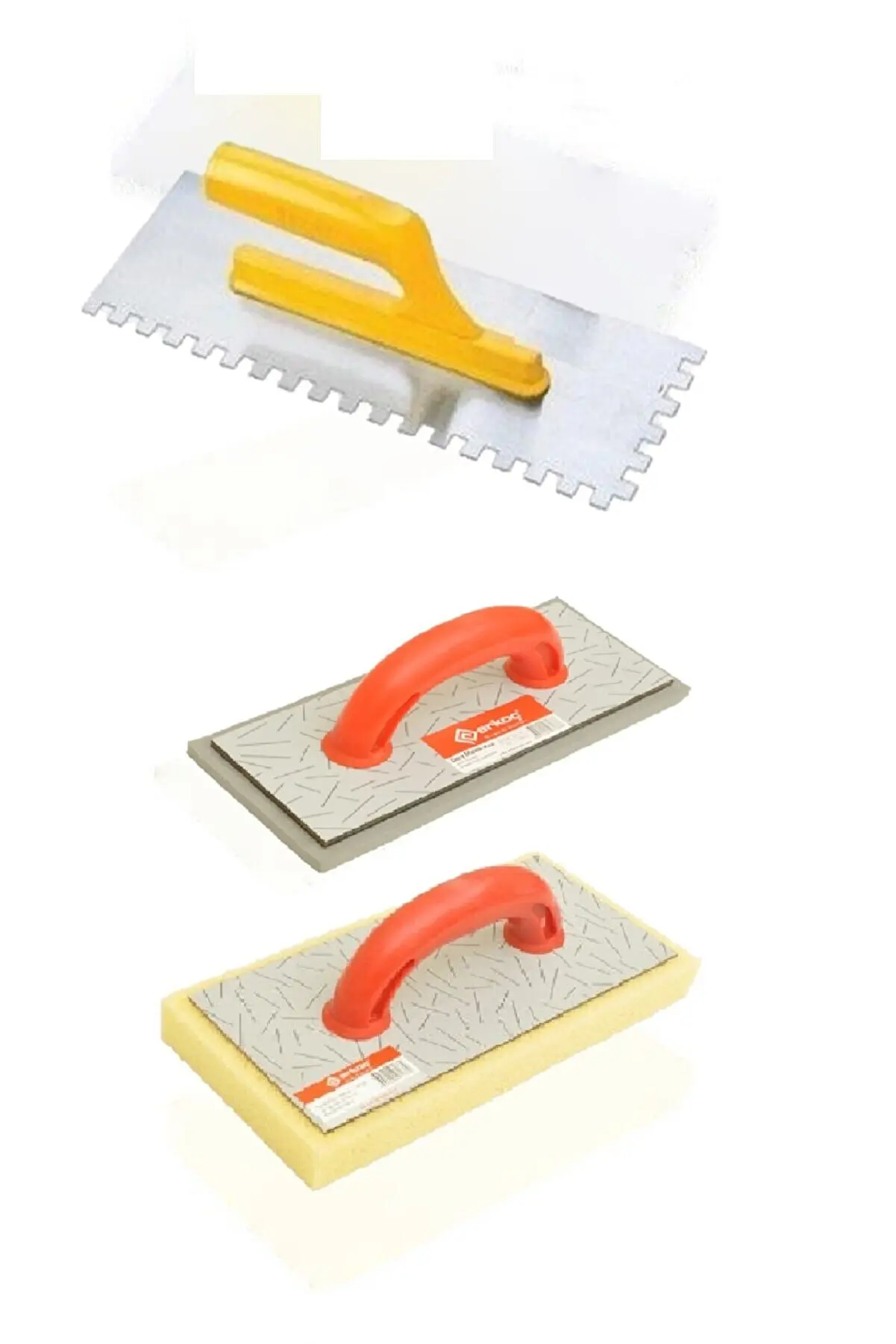 

Ceramic Trowel 35cm + Joint Mala Short + Sponge Trowel Set steel knife wall plaster slab floor tile kürek construction concrete Spatula tool