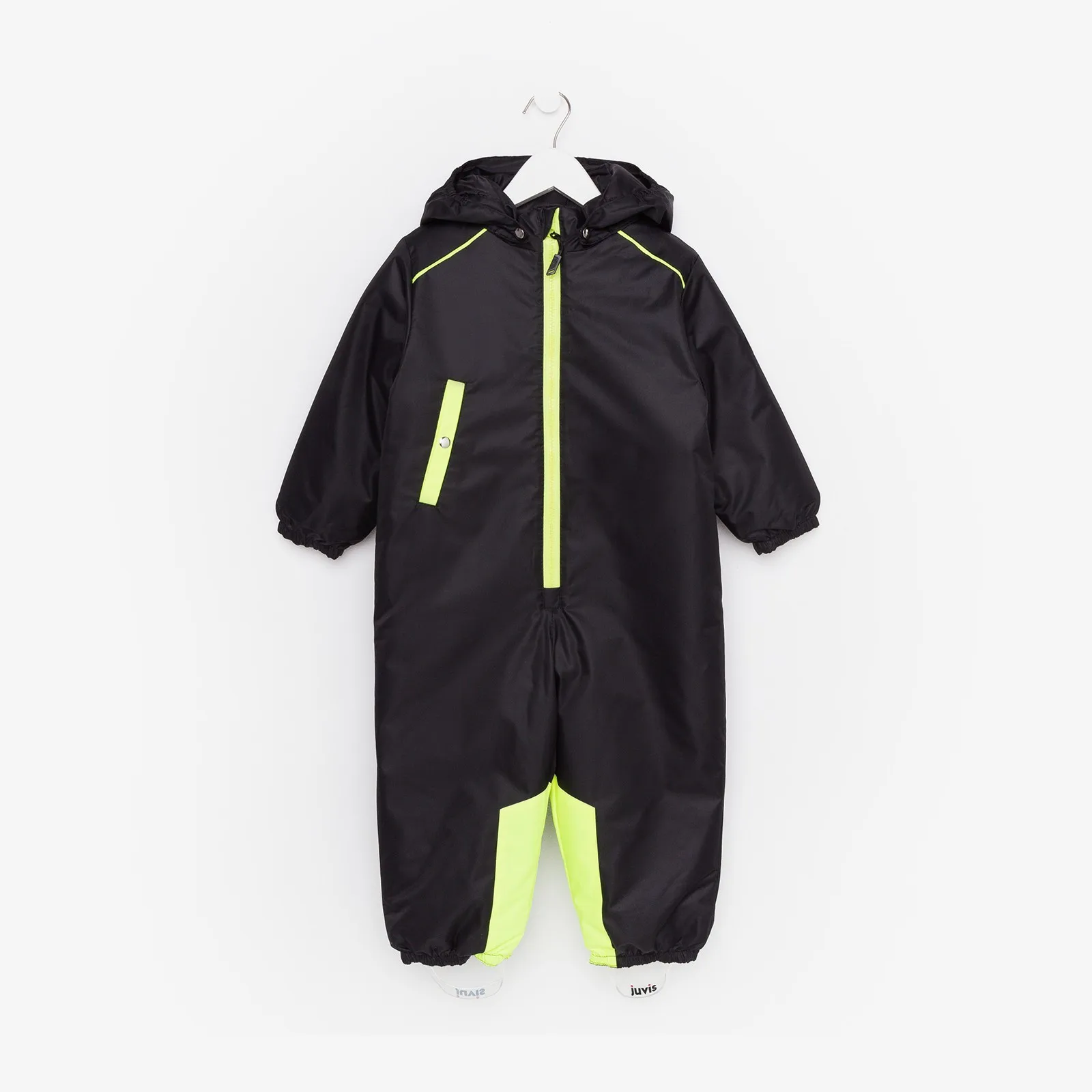 Комбинезон детский цвет чёрный/неон рост 86 см