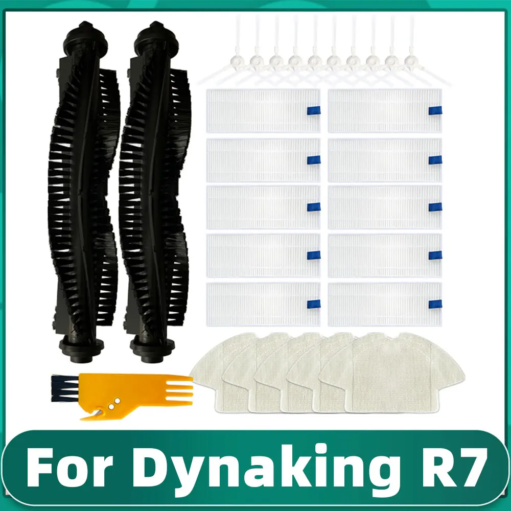 For Dynaking R7 다이나킹 R7 Robotic Vacuum Cleaner Main Side Brush Hepa Filter Mop Rag Spare Parts Replacement Accessories
