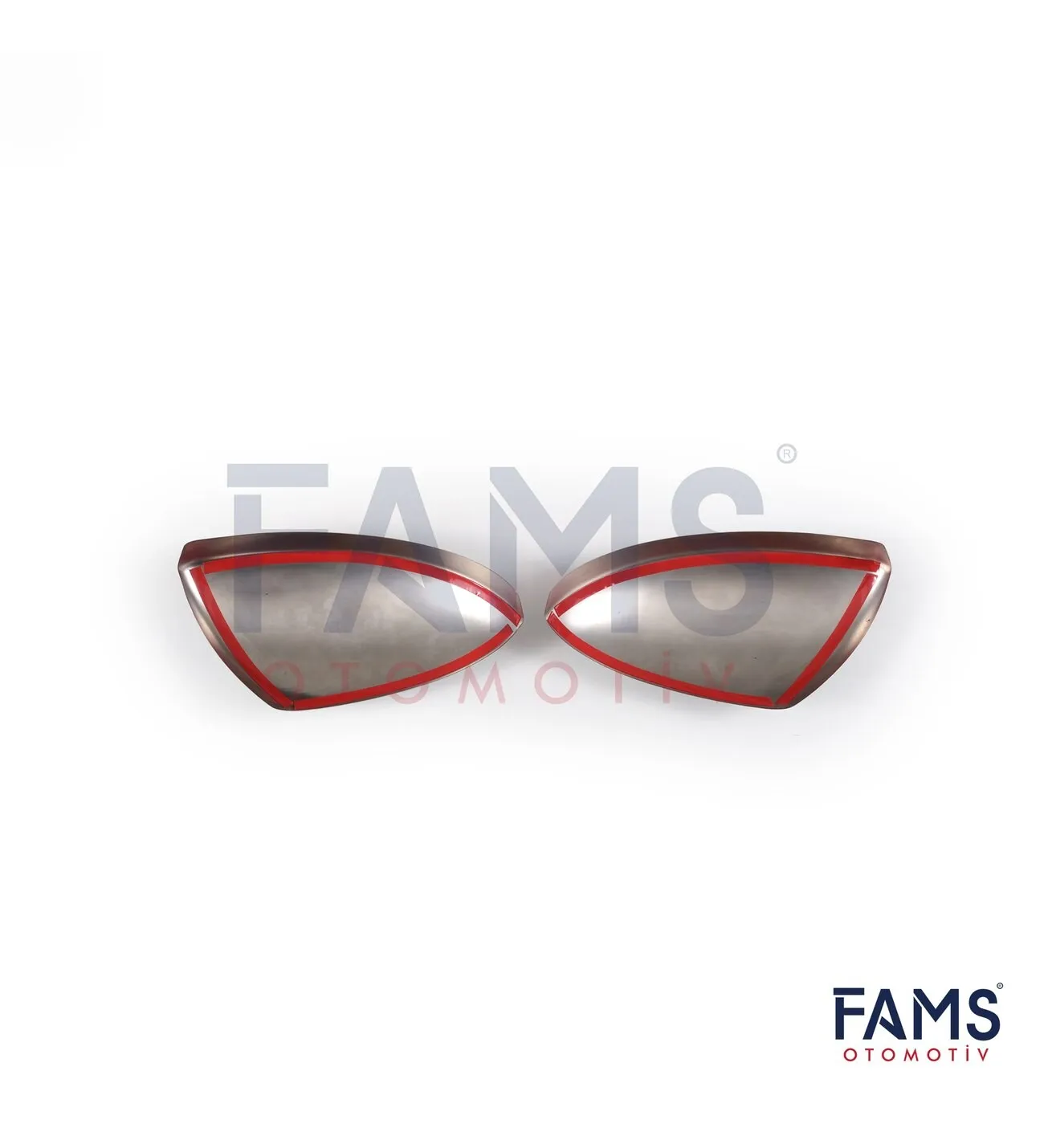 

Хромированная зеркальная крышка из нержавеющей стали для совместимого с Megane 4 2016-2020, глянцевая Двусторонняя лента с креплением