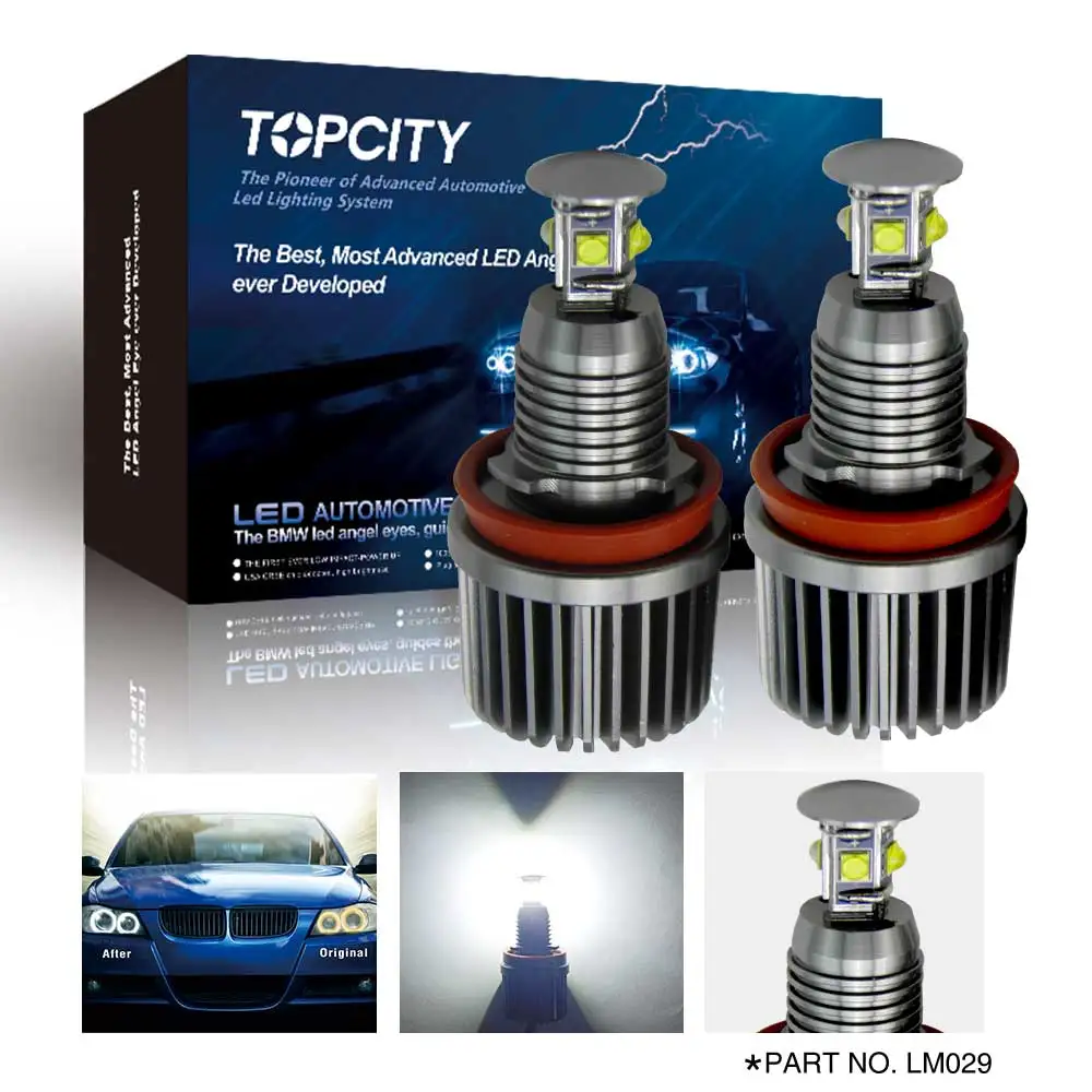 Светодиодсветодиодный кольцевые галогенные лампы H8 E92 40 Вт CREE Angel Eyes для BMW 128i 135i 1M