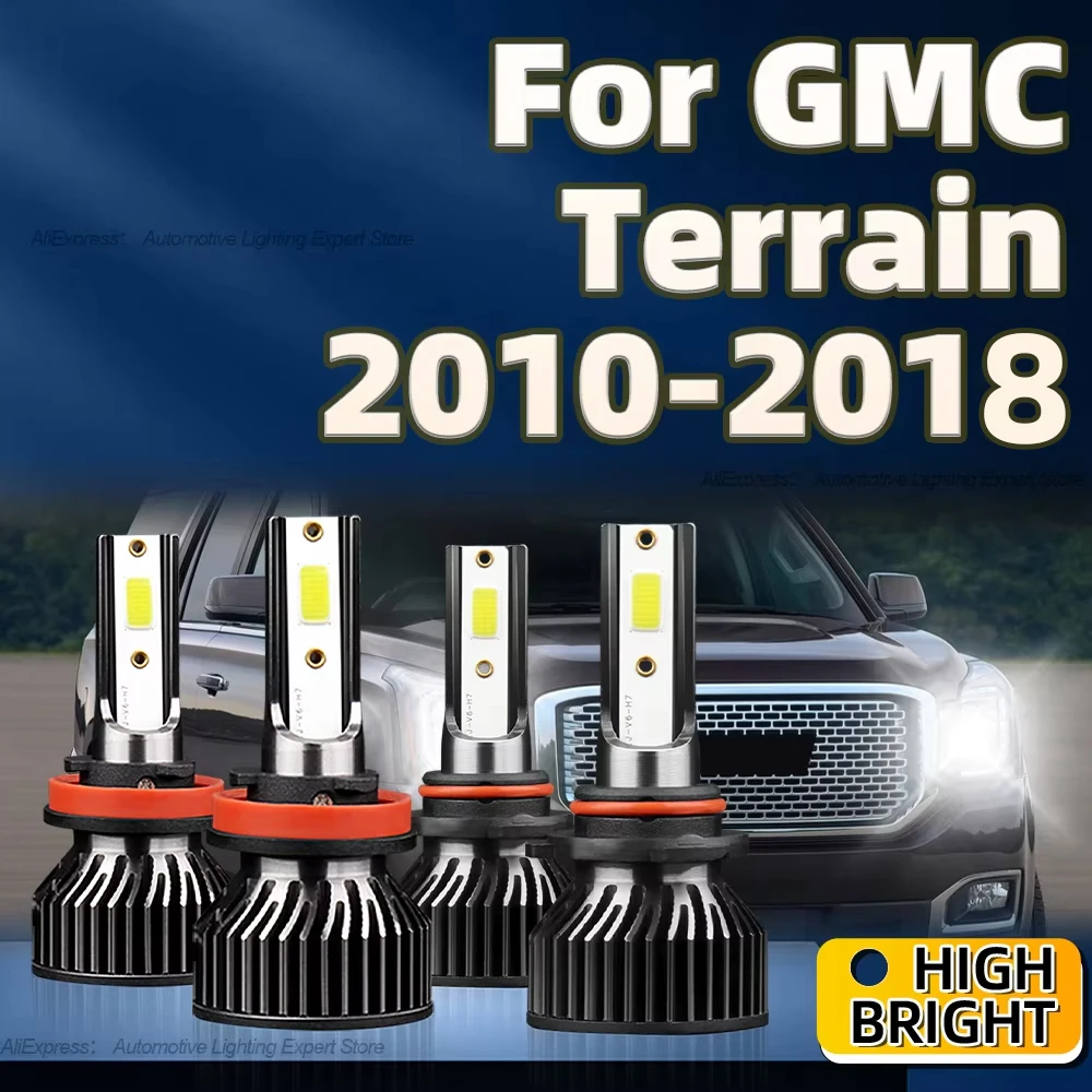 Мощная светодиодная лампа 9005 лм для автомобильных фар 6000 H11 2010 K с вентилятором GMC