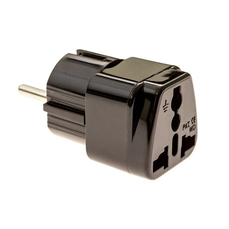 Крепкий качественный CN-EU переходник с заземлением для розеток утюгов чайников