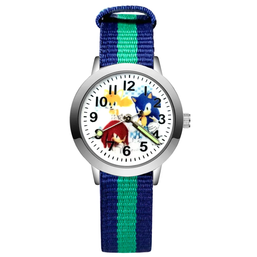 

Fashion Cute Cartoon Hedgehog Style Children's Wrist Watches Kids Student Girls Boys Quartz Nylon Strap Clock JA142