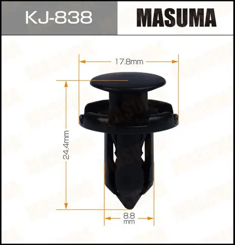 MASUMA KJ838 КЛИПСА КРЕПЛЕНИЯ РЕШЁТКИ РАДИАТОРА