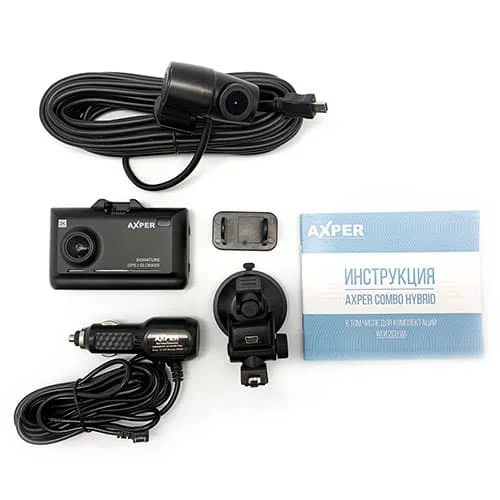 DVR with radar detector axper combo hybrid 2CH WiFi 2 cameras GPS GLONASS |