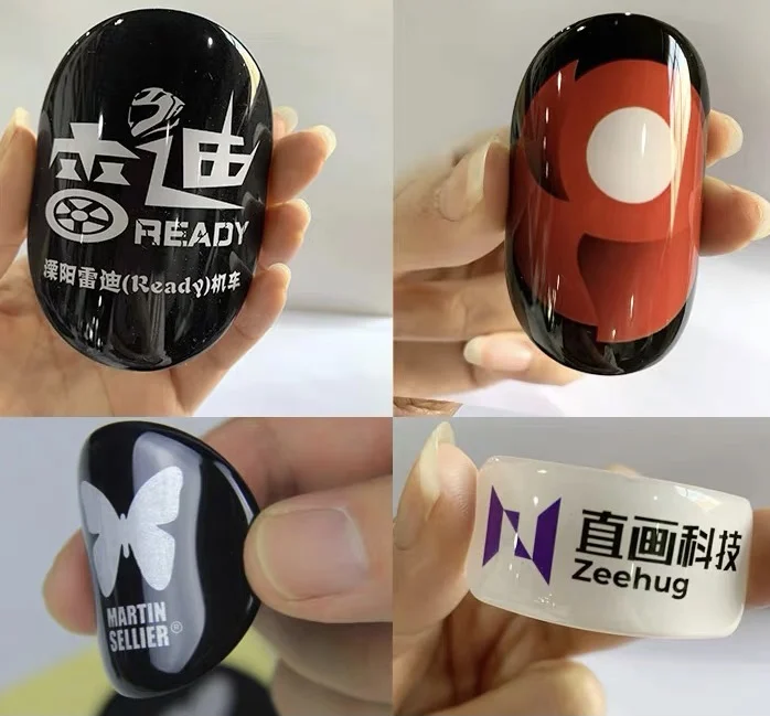 Пользовательские дешевые прозрачные эпоксидные купольные наклейки из смолы -