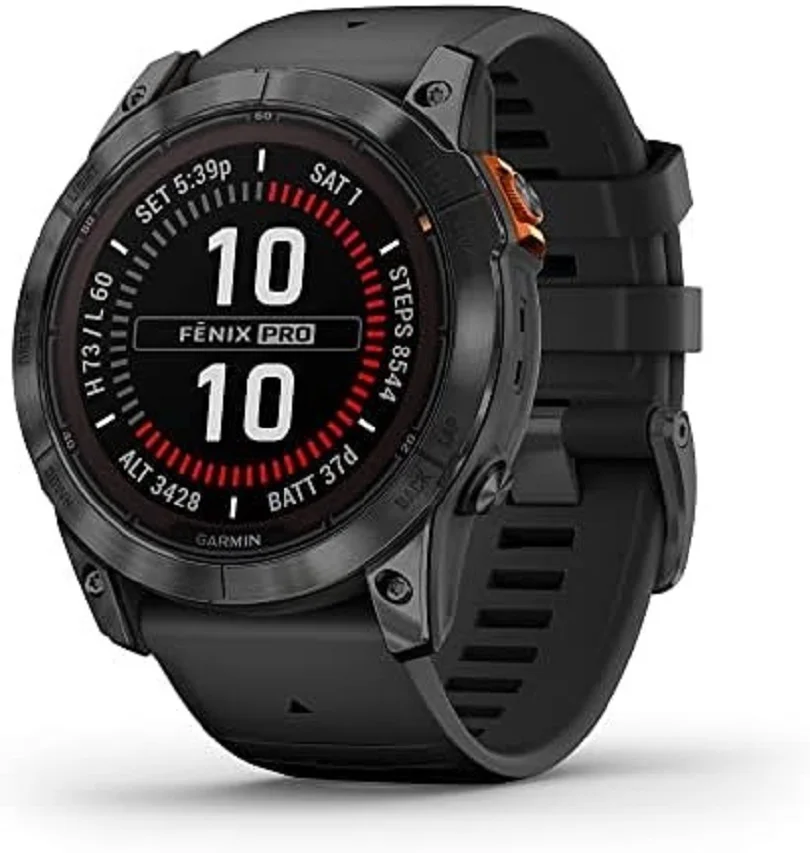 Горячая скидка GARMINS Fenix 7X Solar Sapphire Мультиспортивные GPS-часы черные