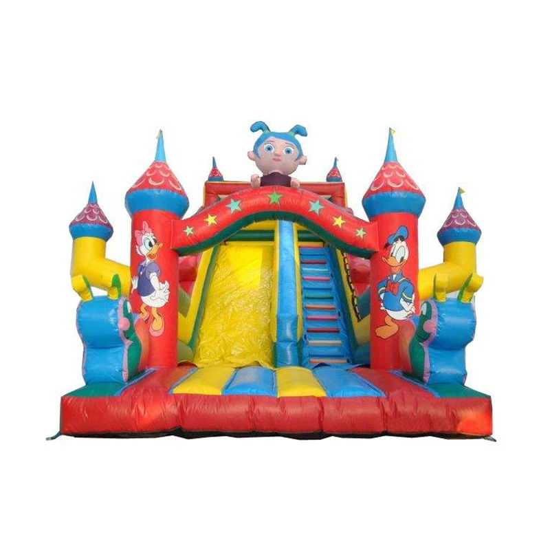 

PVC colorful inflatable land slide for kids /outdoor playground amusement park