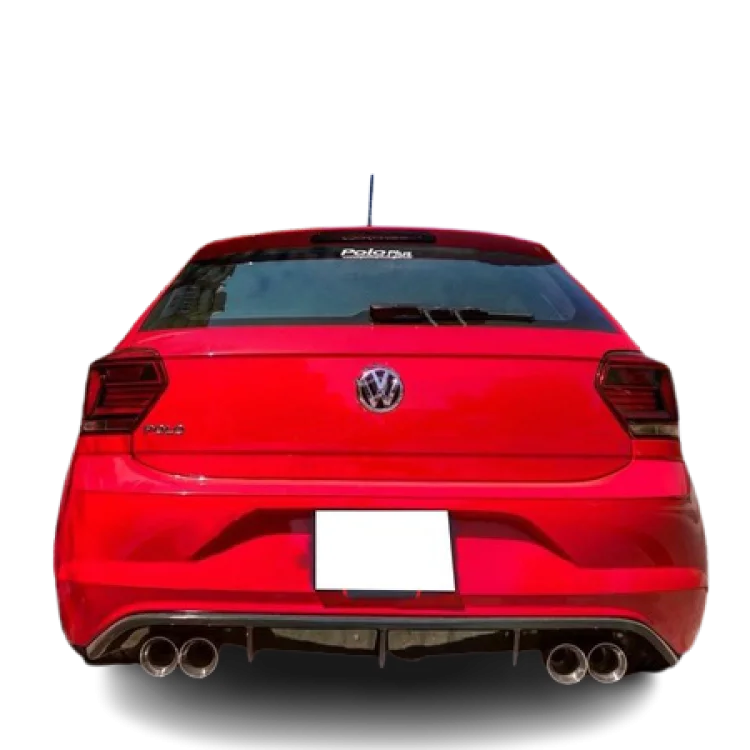 

Спортивный задний хвост для VW Polo 2020-пластиковый диффузор для выхлопной трубы правой и левой стороны для Polo 2021