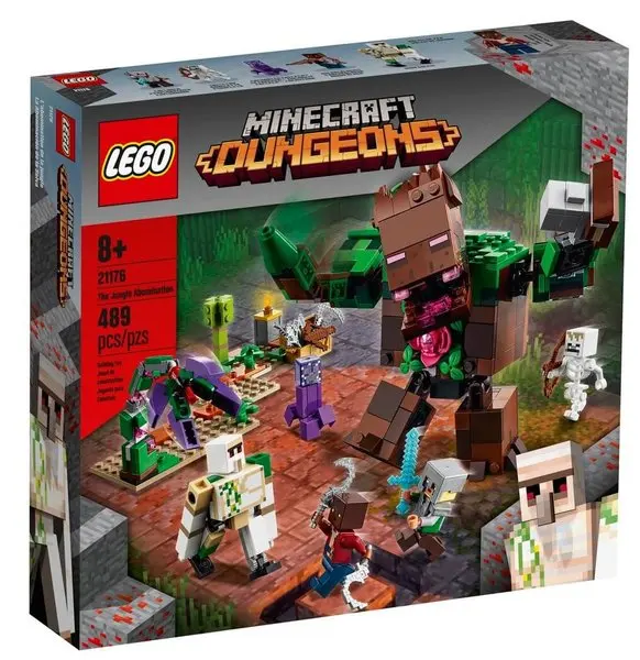 Игрушечный Набор LEGO 21176 Minecraft джунгли абамина подземелья экшн-фигурка для детей 8 +