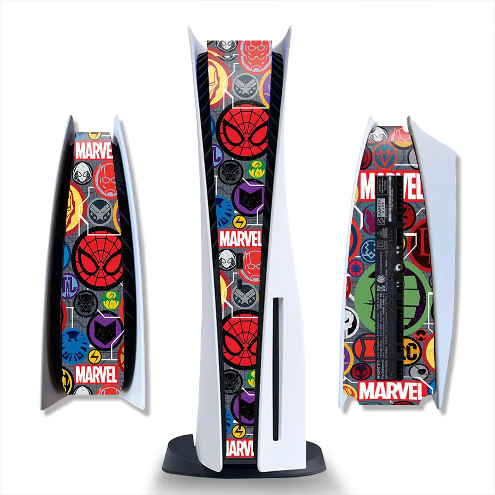 

Marvel Skin Sticker For PS5 Centre Skin Protection Case For PS5 Disc Digital Edition Console Skin Kits Gameing Vinyl Boy Gift