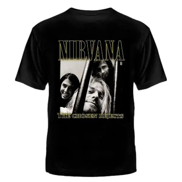 ФУТБОЛКА&quot NIRVANA &quot футболка качество хлопок реалистичные краски шелкография