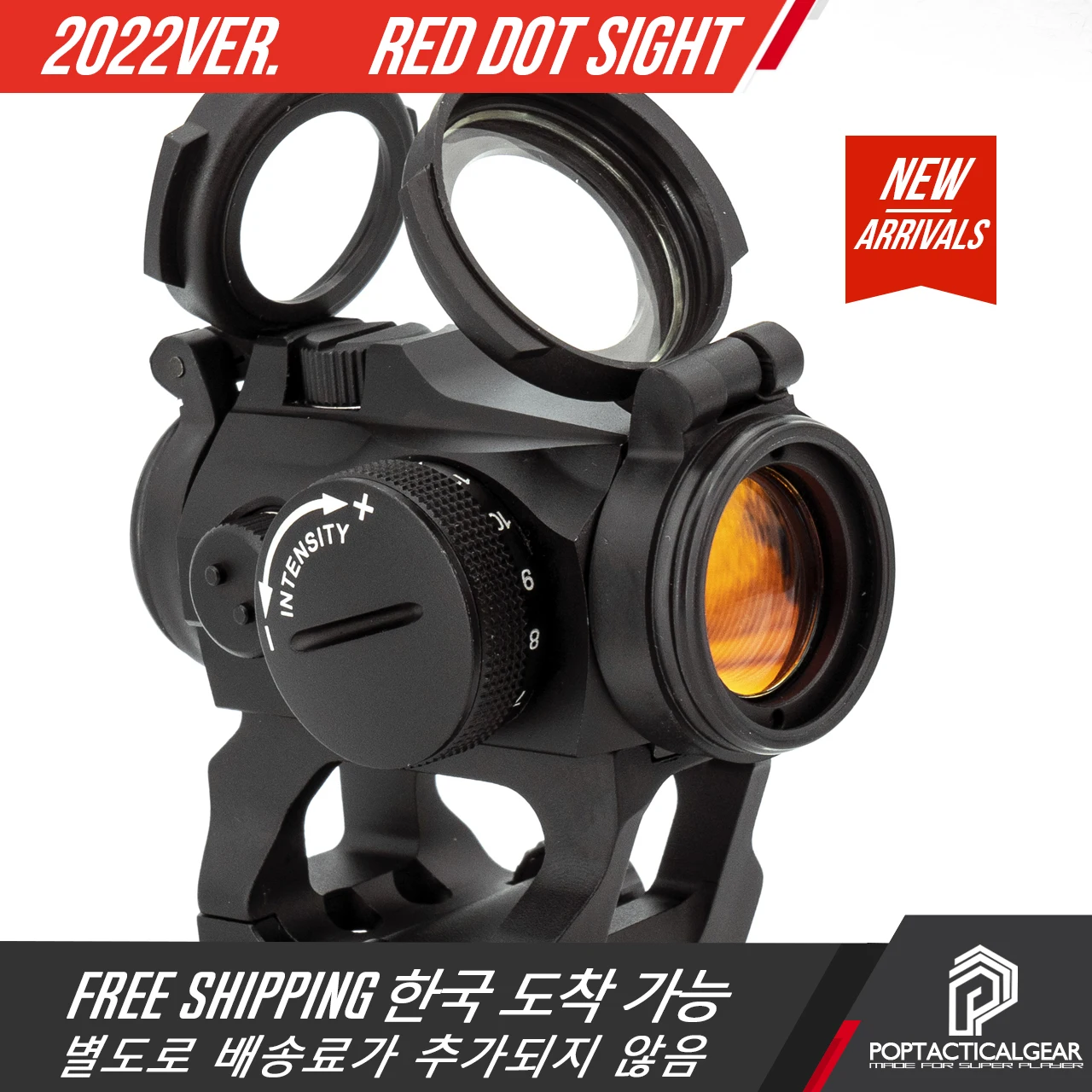 New 2022Ver 1X22 Red Dot Reflex Optic Sight For Hunting Airsoft Rifle With 1.54 1.93 2.26 Inch Mount Full Original Markings