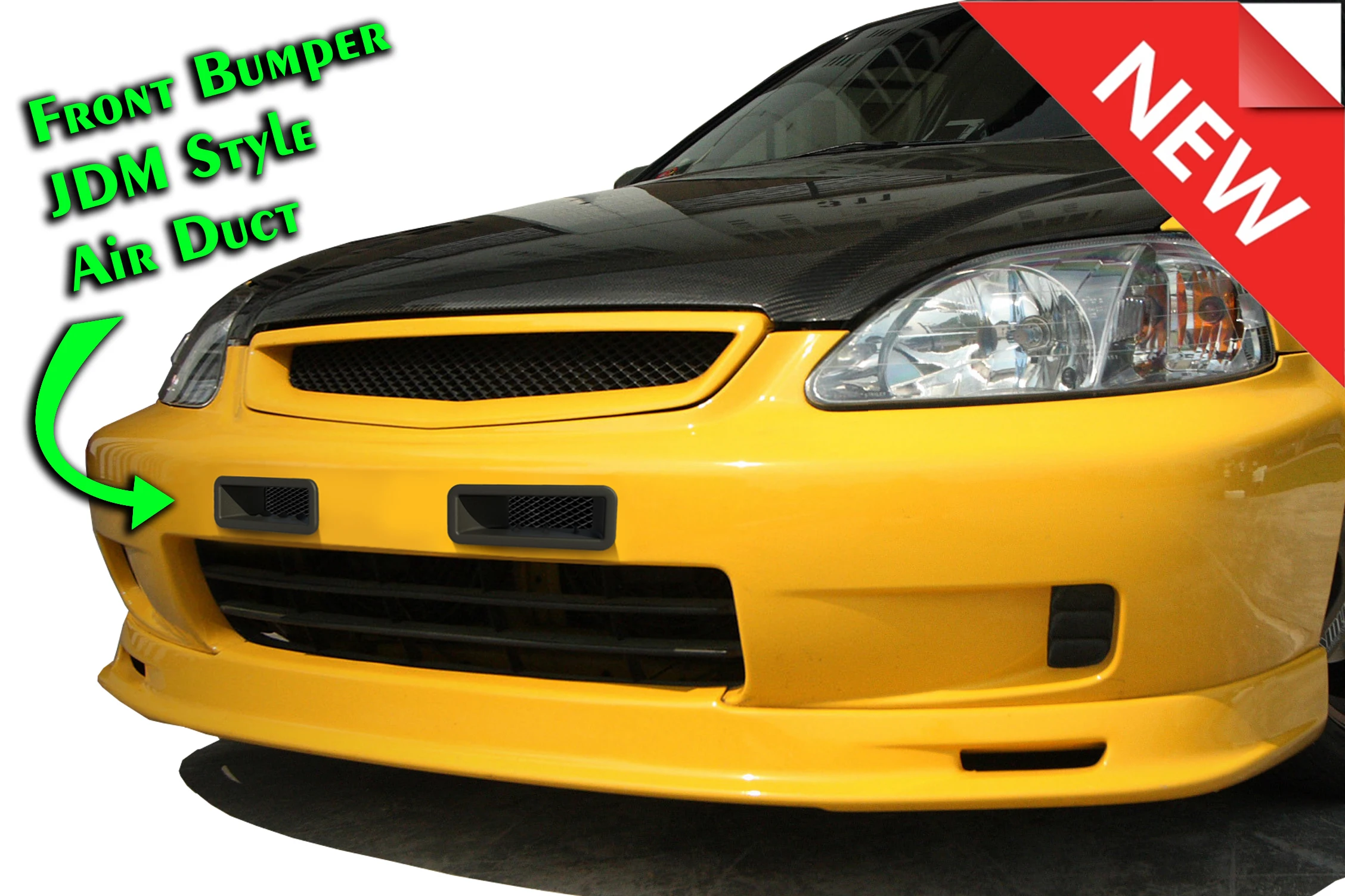 Front bumper air duct vents for Honda Civic, GTR NI N1 Style Front Bumper Duct Vents 2 pcs for Honda / FAST & FREE SHIPING