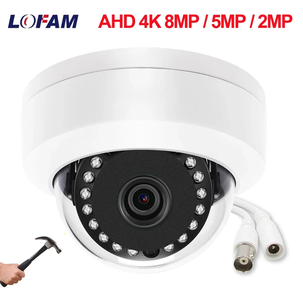 

AHD Camera 4K 1080P Indoor Vandal-proof Dome Outdoor Waterproof H.265 HD AHD 8MP 5MP 2MP Home Security Surveillance CCTV Camera