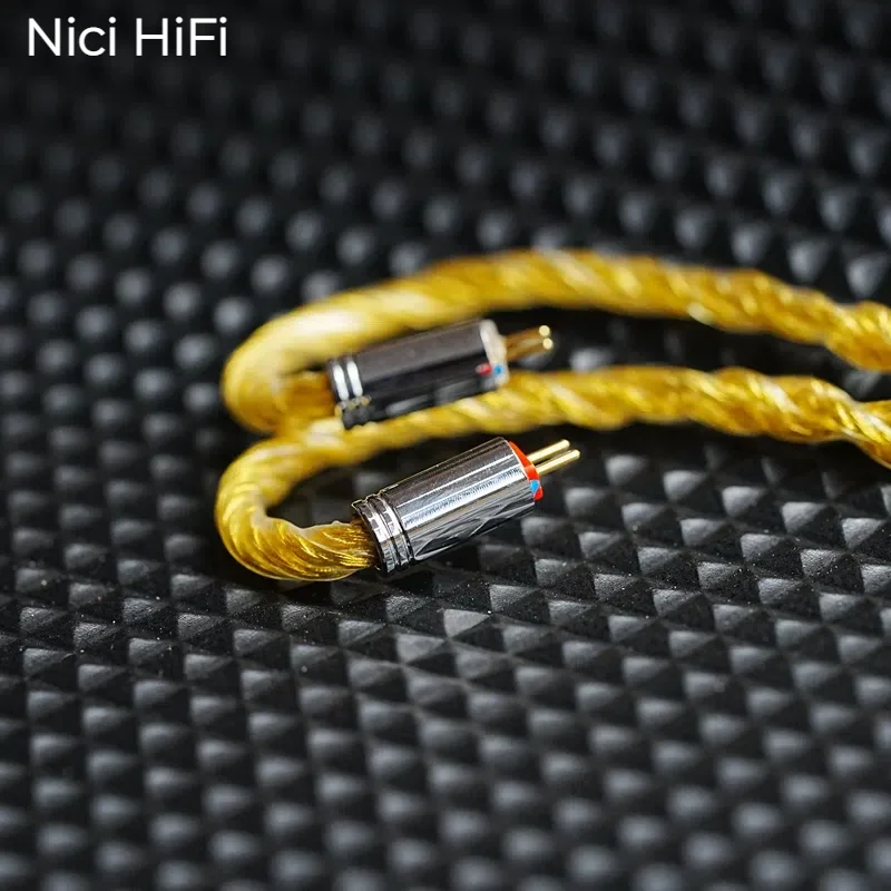 Фото Nici HiFi-16 8-жильный кабель для наушников MMCX/0,78 2-контактный/стерео 3,5 мм, сбалансированный 4,4 мм, сменный кабель для обновления IEM №2