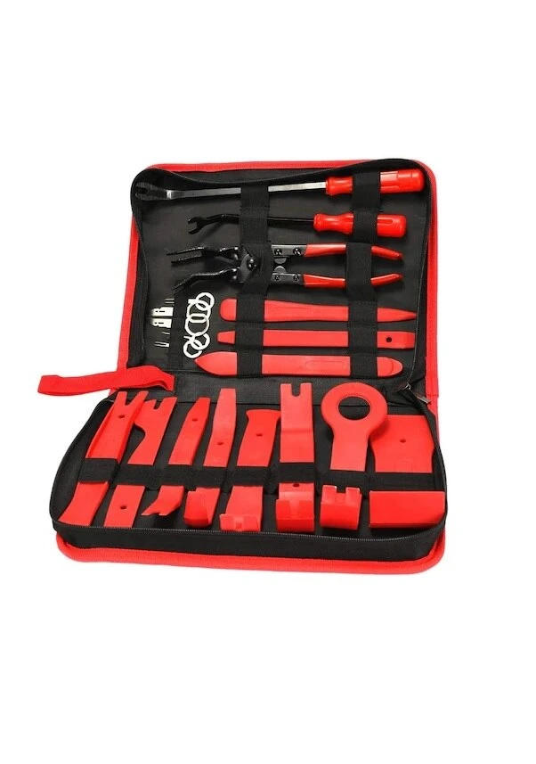 Bag 19 Piece Car Tape Radio Trim Door Trim Removal Apparatus Pry tool car Dash Radio door panel clip hand tools