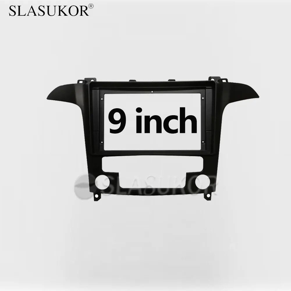 9 INCH Audio Fitting For Ford S-MAX 2006 2007 2008 - 2015 Car Radio Dashboard GPS stereo panel for mounting 2 Din CD DVD frame |