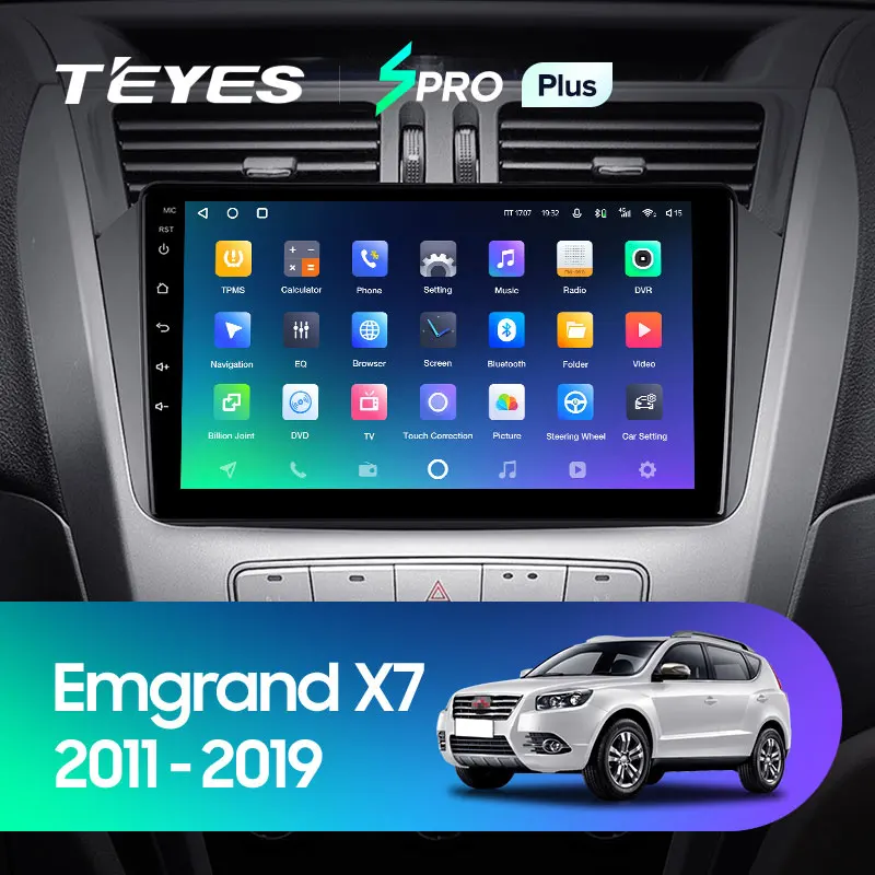 TEYES SPRO Plus Штатная магнитола For Джили Эмгранд Х7 1 Geely Emgrand X7 GX7 EX7 2011 - 2019 Android 10 до 8-ЯДЕР
