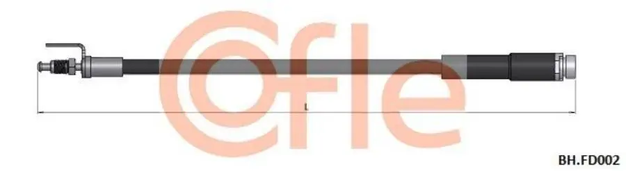 COFLE 92BHFD002 92.BH.FD002_шланг тормозной передний! Ford Transit