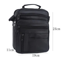 cowhide quality high genuine briefcases leather men messenger handbags zipper male leather bag shoulder for male ipod bags