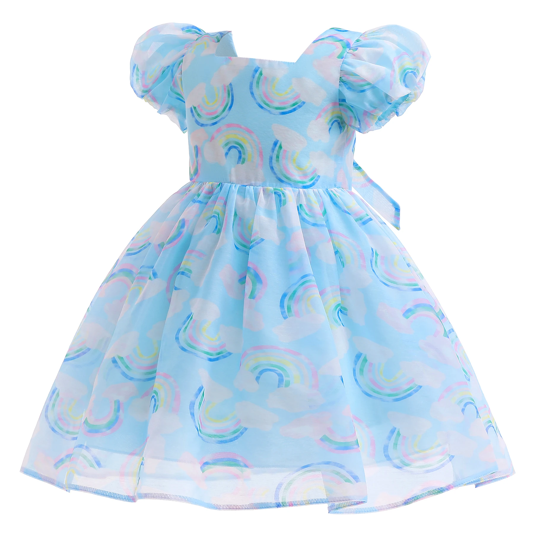 

Платье для девочки, Летнее Длинное платье принцессы, для подружки невесты