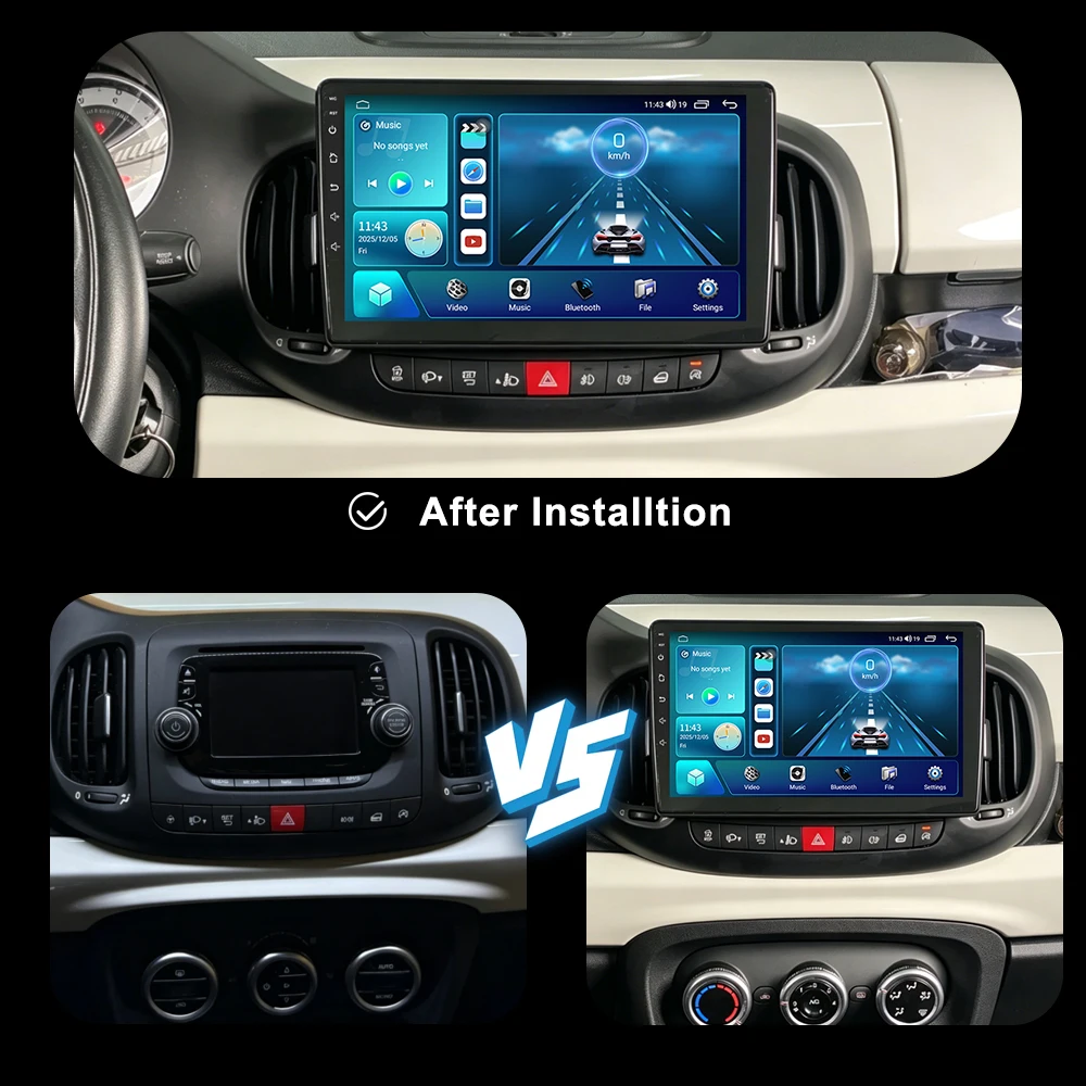 Фото Android 16 Carplay для Fiat 500L Egea Doblo 2012-2017, 8-ядерный GPS-навигатор, автомобильная мультимедийная система, видеоплеер, 4G Wi-Fi, автомагнитола №2