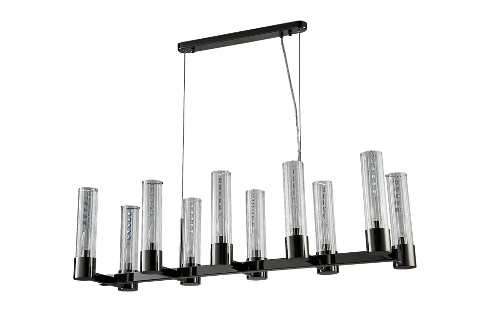 Люстра Crystal Lux OTONO SP10 L980 BLACK CHROMIUM/TRANSPARENTE Crystal Lux