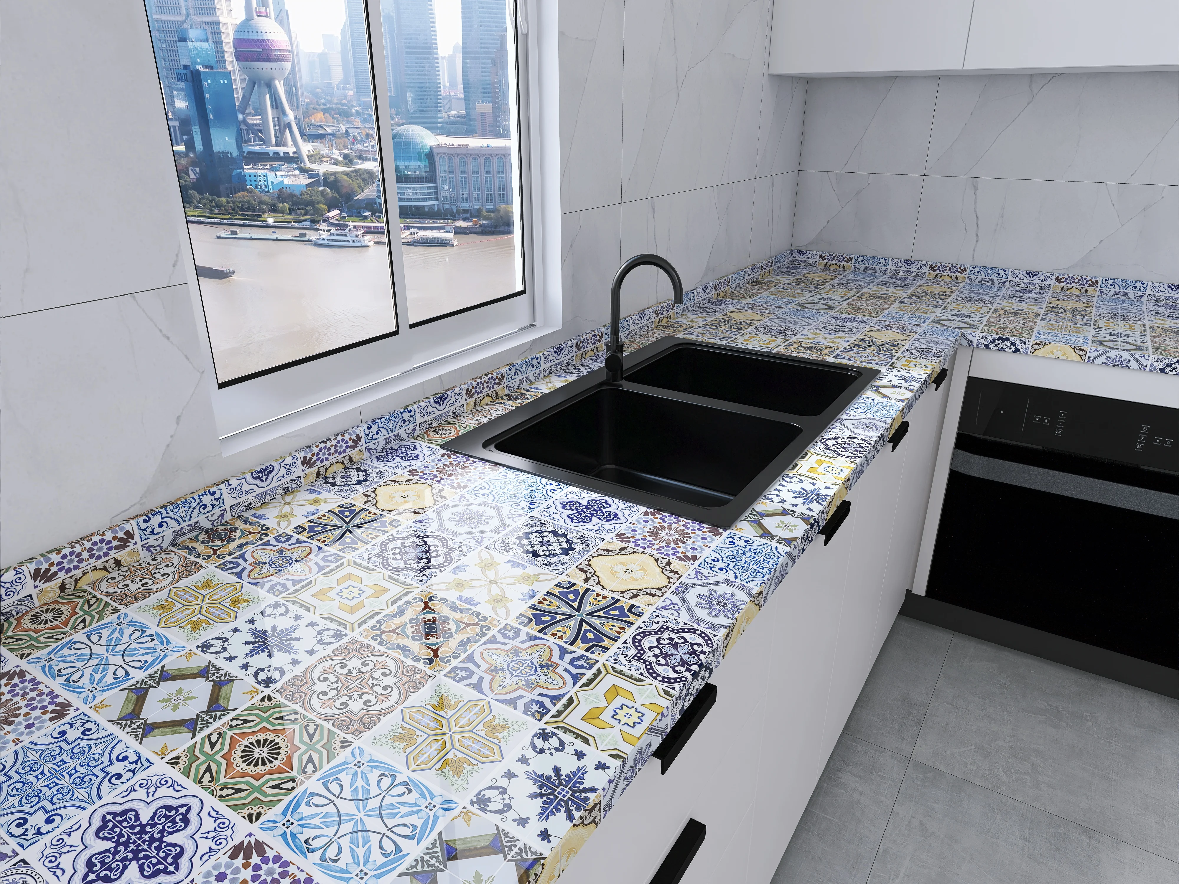 

Водонепроницаемые самоклеящиеся обои из ПВХ для кухни